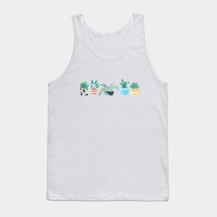 Five in a Row - Plants in Funky Pots Tank Top